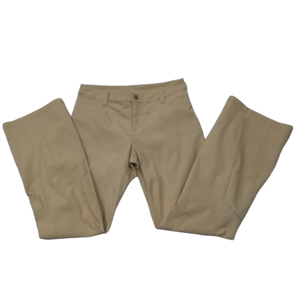 Athleta Pants - Athleta Tan/Beige Flared Leg Pants Size 6